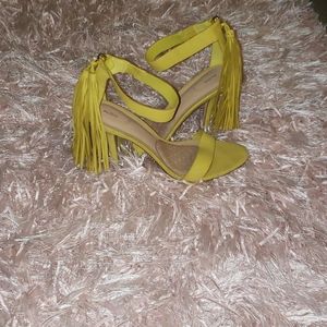 Aldo Tassel Heels (Mustard)